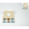 Sacchetto Tessuto con Cuore Celeste