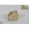 Cuore Legno con Sacchetto Cresima