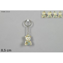 Portachiavi Orsetto Nascita Bimbo, modelli assortiti, 1 pezzo
