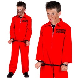 Widmann - Costume Bimbo da Carcerato (8/10 anni) 140 cm, 60407