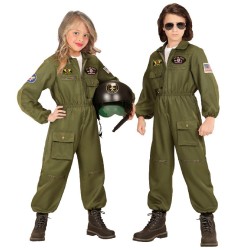 Widmann - Pilota di Jet da combattimento (tuta) (140 cm / 8-10 anni), 65537