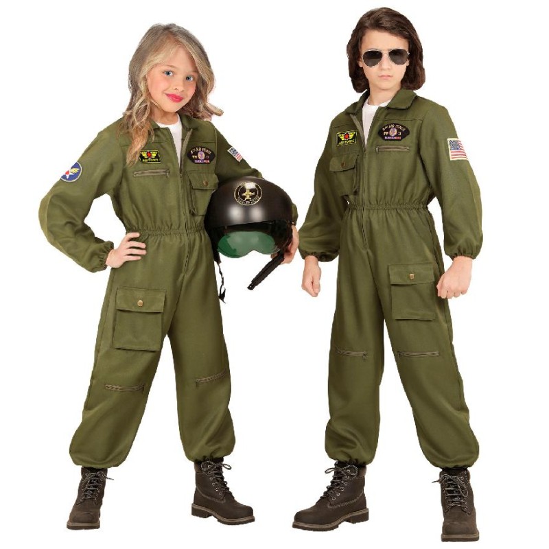Widmann - Pilota di Jet da combattimento (tuta) (140 cm / 8-10 anni), 65537