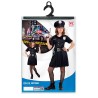 Widmann - Vestito Poliziotta (5/7 anni) 128 cm (vestito, cintura, cappello), 65556