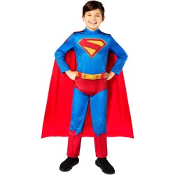Rubies - Costume ufficiale DC Superman, costume da supereroe per bambini Tg.XS (5/6 anni) 110-116 cm