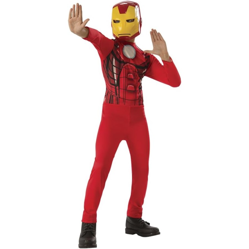 Rubies - Iron Man Costume Bambino Multicolore, Tg.L (7/9 anni) 640921-L
