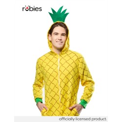 Rubies - Costume Ananas adulto unisex taglia unica jumpsuit con cappuccio originale halloween carnevale feste addii al celibato