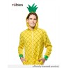 Rubies - Costume Ananas adulto unisex taglia unica jumpsuit con cappuccio originale halloween carnevale feste addii al celibato