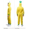Rubies - Costume Ananas adulto unisex taglia unica jumpsuit con cappuccio originale halloween carnevale feste addii al celibato