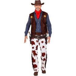 Widmann - Costume Cowboy, selvaggio west, bandito, costumi in maschera Adulto Tg.M, 07272