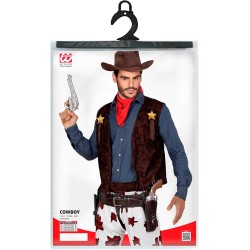 Widmann - Costume Cowboy, selvaggio west, bandito, costumi in maschera Adulto Tg.M, 07272