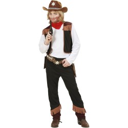 Widmann - Costume bambino cowboy, wild west, ranger, ragazzo rodeo, costumi in maschera 116 cm
