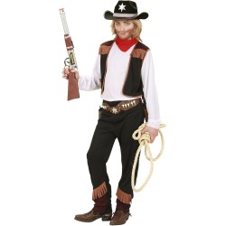 Widmann - Costume bambino cowboy, wild west, ranger, ragazzo rodeo, costumi in maschera 116 cm