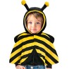 Widmann - Costume da Ape per bambini, poncho con cappuccio in peluche, 98 cm, 16201