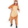 Widmann - Tuta da Leone per adulti Tg.XXL, morbida tuta in peluche con cappuccio, costume da animale per Carnevale, 45824