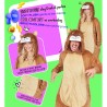 Widmann - Tuta da Leone per adulti Tg.XXL, morbida tuta in peluche con cappuccio, costume da animale per Carnevale, 45824