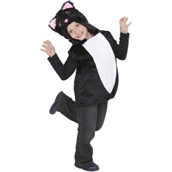 Widmann - Costume Gilet con Cappuccio Gatto 2x (113 cm / 3-5 anni) +2x (134 cm / 5-8 anni), 9300C