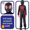 Rubies - Costume Miles Morales Spider-Verse classico Tg.XS, tuta stampata e maschera, ufficiale Marvel, 1000716-XS
