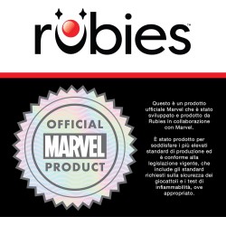 Rubies - Costume Miles Morales Spider-Verse classico Tg.XS, tuta stampata e maschera, ufficiale Marvel, 1000716-XS