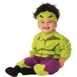 Rubies - Costume Marvel Classic Hulk Childs Jumpsuit Infante, 510357-I