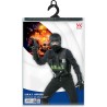 Widmann - Set di costumi S.W.A.T. giubbotto antiproiettile, maschera, distintivo, pistola, manette, radio, torcia, granata a ma