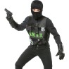 Widmann - Set di costumi S.W.A.T. giubbotto antiproiettile, maschera, distintivo, pistola, manette, radio, torcia, granata a ma