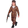 Widmann - Soldato (casacca, pantaloni, cintura, fascia per testa) 128 cm / 5-7 anni, 38406