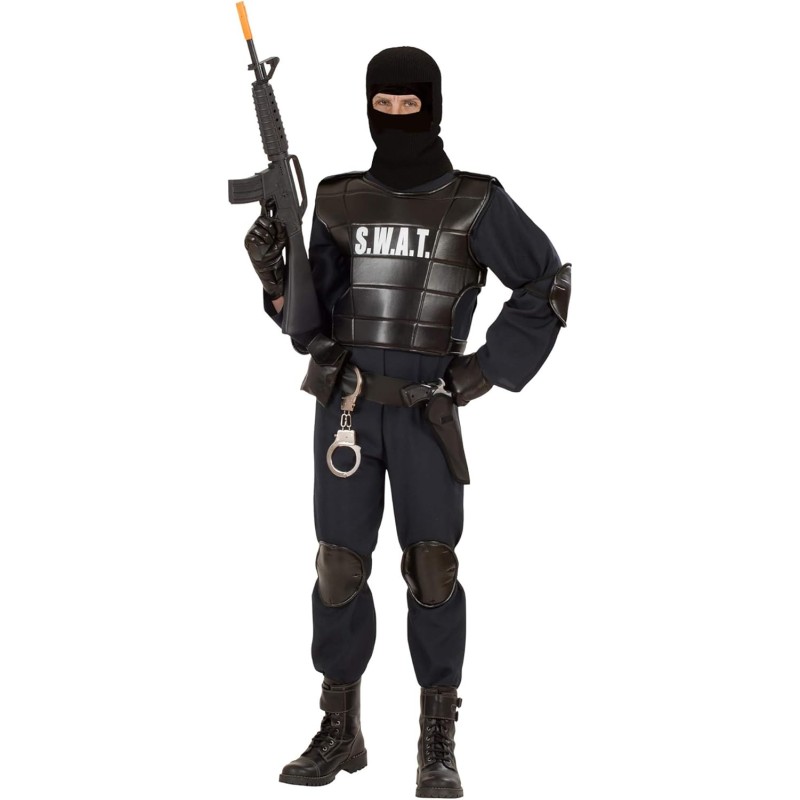 Widmann - Costume Ufficiale S.W.A.T., Uniforme, Polizia, Forze Speciali, Tg.S Adulto, 55341