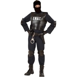 Widmann - Costume Ufficiale S.W.A.T., Uniforme, Polizia, Forze Speciali, Tg.S Adulto, 55341