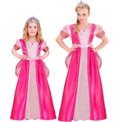 Widmann - Vestito Principessa (vestito, tiara) (128 cm / 5-7 anni), 95316