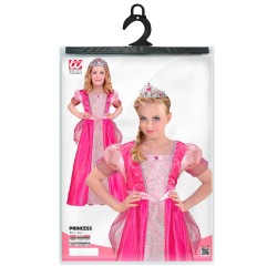 Widmann - Vestito Principessa (vestito, tiara) (128 cm / 5-7 anni), 95316