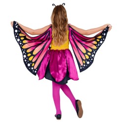 Widmann - Vestito Farfalla (vestito con tutu, ali, antenne), 128 cm / 5-7 anni, 10866