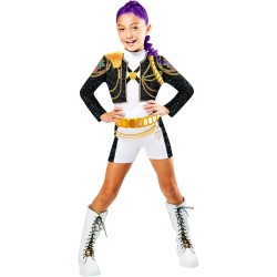 Rubies - Official Netflix K-Pop Demon Hunters Rumi Golden Classic Child Costume, Kids Fancy Dress Tg.XS 5/6 anni 110-116 cm