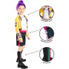 Rubies - Costume ufficiale di Rumi delle Huntrix delle Guerriere K-Pop. Tg.S 7/8 anni 122-128 cm