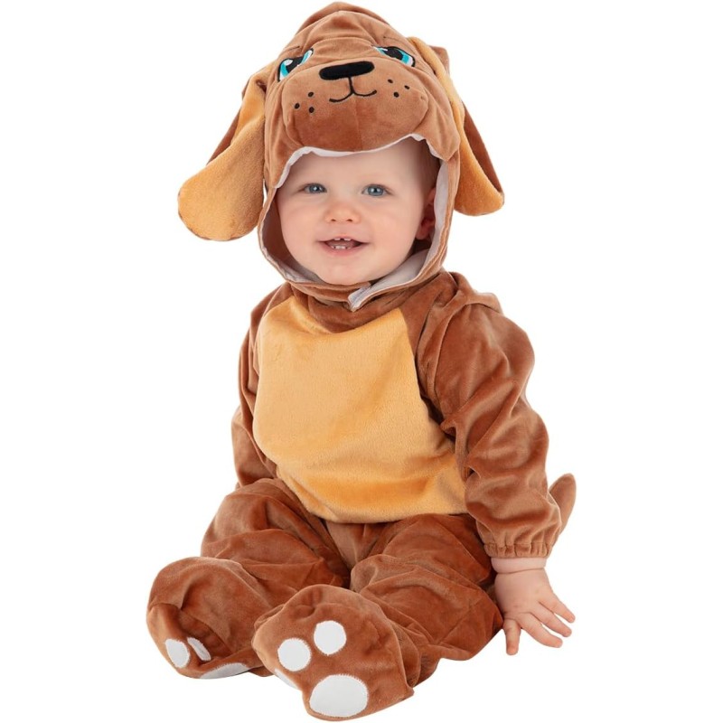 Rubies - Costume Cagnolino Infantile per bambini da 12 a 18 mesi, pagliaccetto, cappello, coda, S9181-1218