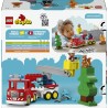 LEGO DUPLO 10473 Autopompa con Manichetta e Pompiere - Gioco Didattico per la Motricità Fine - Camion Giocattolo Rosso con Scal
