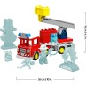 LEGO DUPLO 10473 Autopompa con Manichetta e Pompiere - Gioco Didattico per la Motricità Fine - Camion Giocattolo Rosso con Scal