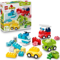 LEGO DUPLO 10474 Veicoli Creativi - Gioco Didattico e di Ordinamento con Macchine, Camion e Elicottero Giocattolo - Set per la 