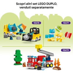 LEGO DUPLO 10474 Veicoli Creativi - Gioco Didattico e di Ordinamento con Macchine, Camion e Elicottero Giocattolo - Set per la 