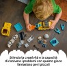 LEGO DUPLO 10475 Veicoli da Cantiere 3 in 1 - Gioco Didattico Montessori con Camion, Escavatore e Gru Giocattolo