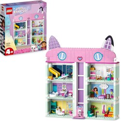 LEGO Gabby s Dollhouse 10788 - Casa delle Bambole Giocattolo a 4 Piani con i Personaggi di Gabby, Pandy Panda, Dolcetto e Sireg