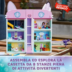 LEGO Gabby s Dollhouse 10788 - Casa delle Bambole Giocattolo a 4 Piani con i Personaggi di Gabby, Pandy Panda, Dolcetto e Sireg