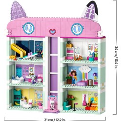 LEGO Gabby s Dollhouse 10788 - Casa delle Bambole Giocattolo a 4 Piani con i Personaggi di Gabby, Pandy Panda, Dolcetto e Sireg