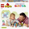 LEGO DUPLO 10977 Il Mio Primo Cagnolino e Gattino con Suoni, Set con Mattoncini Grandi, Animali Giocattolo da Costruire con Fun