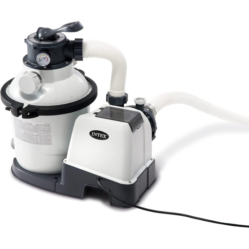 Intex 26644 Pompa a Sabbia - Flusso Acqua: 4.500 l/h, Flusso Sistema: 4.000 l/h