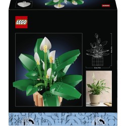 LEGO Botanicals Spatifillo 11504 - Set per Adulti di Piante Artificiali con Vaso, Fiori Bianchi Finti e Boccioli - Decorazione 