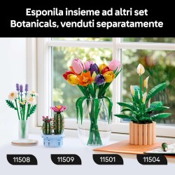 LEGO Botanicals Spatifillo 11504 - Set per Adulti di Piante Artificiali con Vaso, Fiori Bianchi Finti e Boccioli - Decorazione 