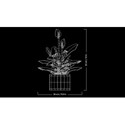 LEGO Botanicals Spatifillo 11504 - Set per Adulti di Piante Artificiali con Vaso, Fiori Bianchi Finti e Boccioli - Decorazione 