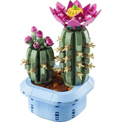 LEGO Botanicals Cactus in Fiore 11509 - Pianta Artificiale in Vaso con 2 Cactus e Fiori Finti - Decorazione per la Casa di San 