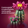 LEGO Botanicals Cactus in Fiore 11509 - Pianta Artificiale in Vaso con 2 Cactus e Fiori Finti - Decorazione per la Casa di San 