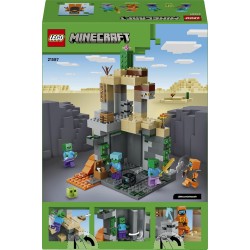 LEGO Minecraft 21587 Zombie Dungeon - Giocattolo Interattivo con Minifigure di Viandante, 3 Figure Zombie, Slime e un Tavolo da